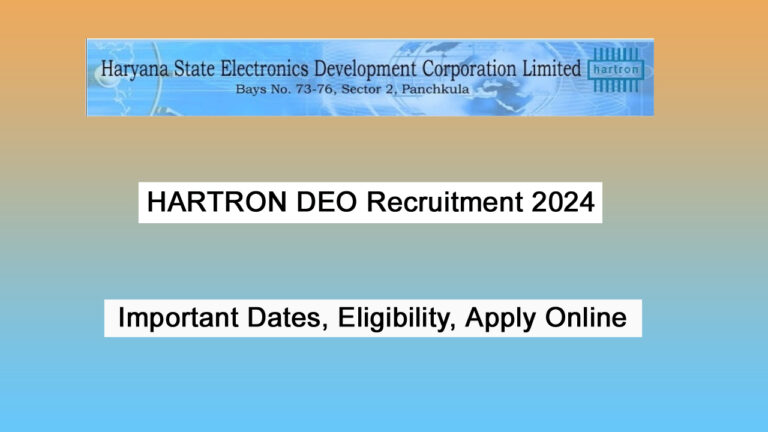 HARTRON DEO Recruitment 2024