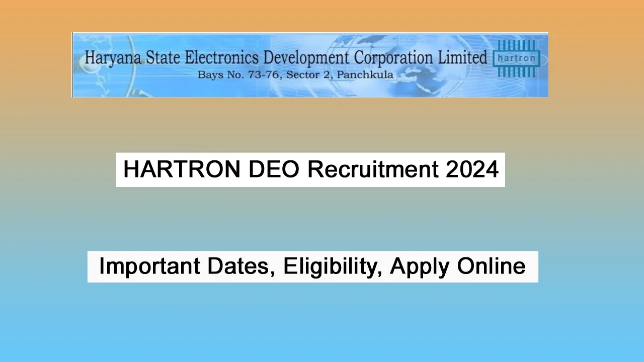 HARTRON DEO Recruitment 2024