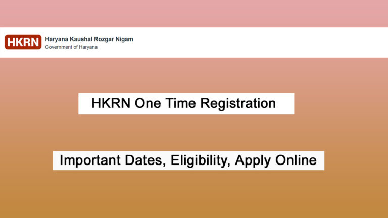 HKRN One Time Registration