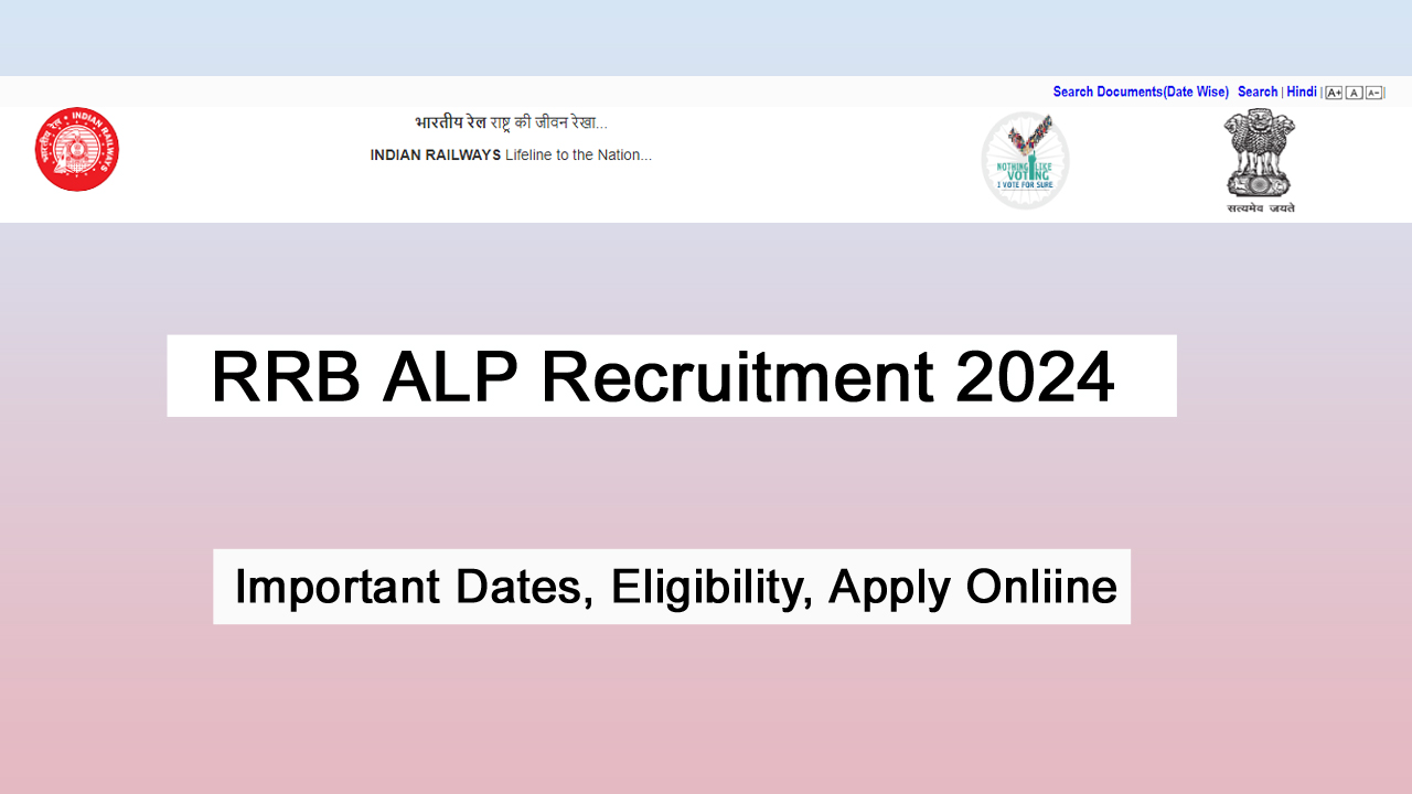 RRB ALP Recruitment 2024