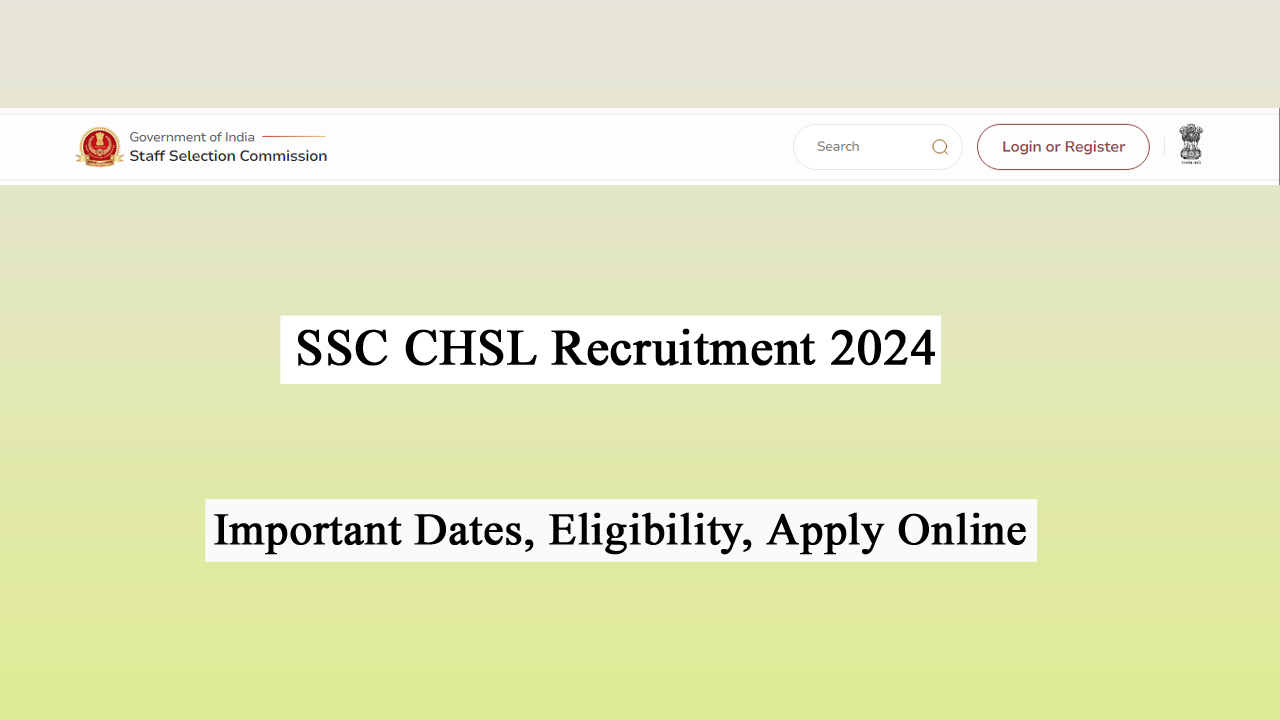 SSC CHSL Recruitment 2024