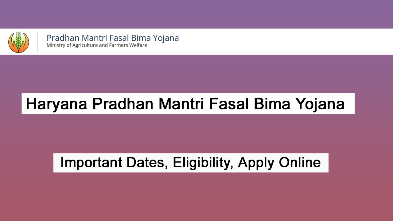 Haryana Pradhan Mantri Fasal Bima Yojana