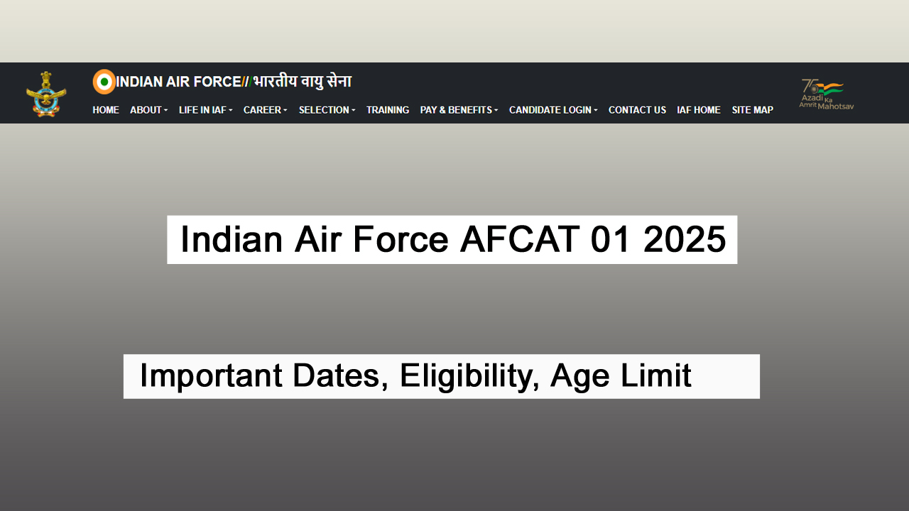 Indian Air Force AFCAT 01 2025