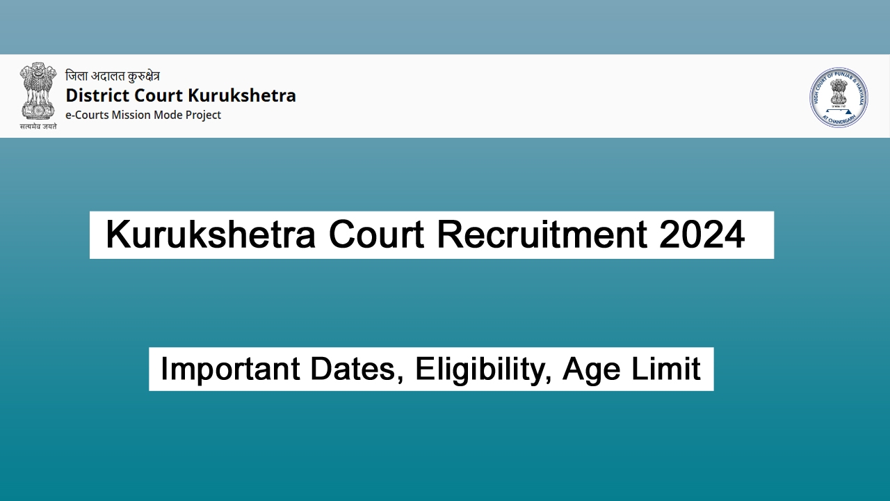 Kurukshetra Court Recruitment 2024