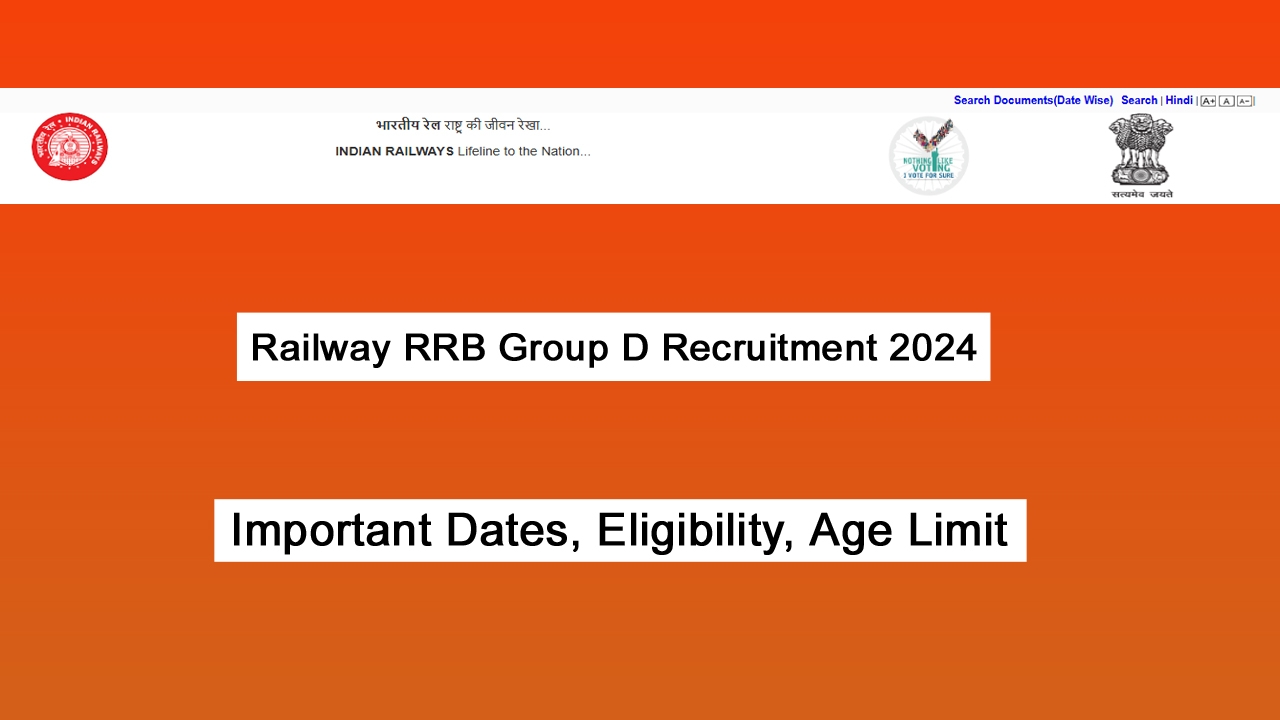 Railway RRB Group D Recruitment 2024