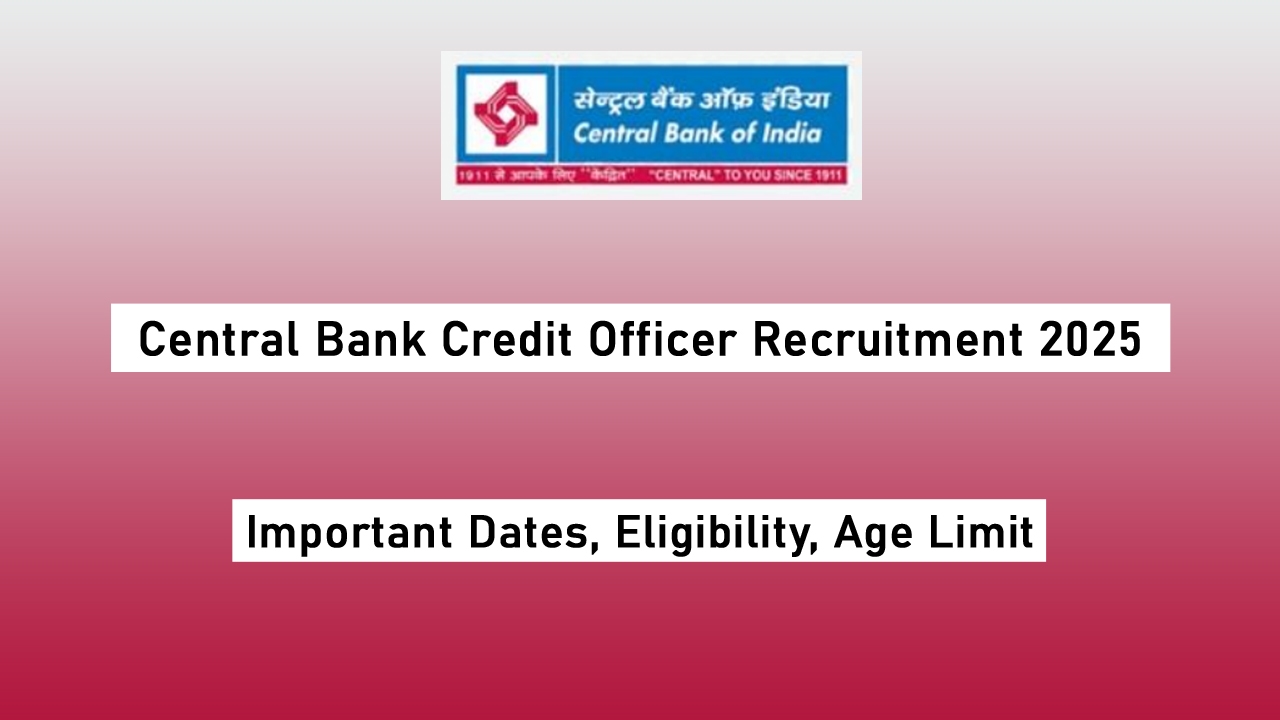 Central Bank Credit Officer Recruitment 2025