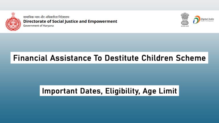 Haryana Destitute Children Pension Yojana