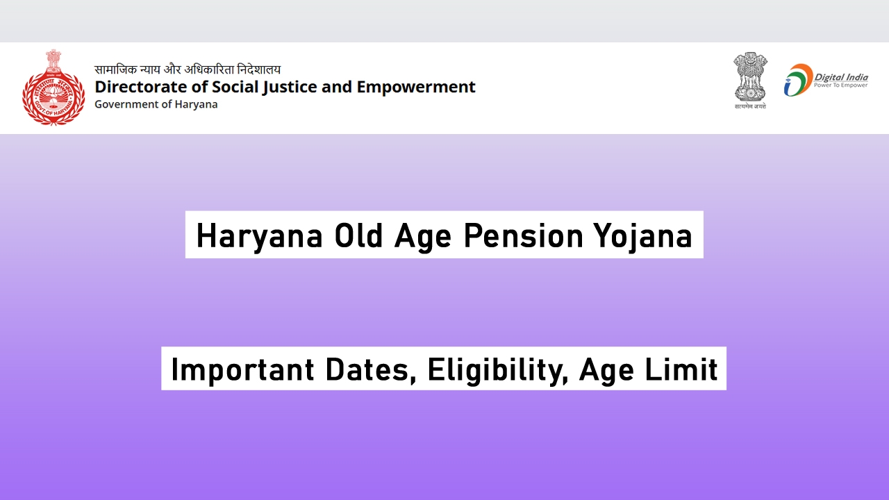 Haryana Old Age Pension Yojana