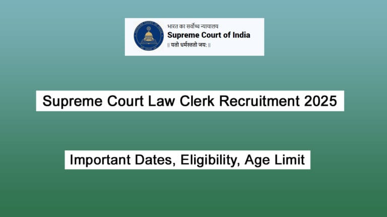Supreme Court Law Clerk Recruitment 2025