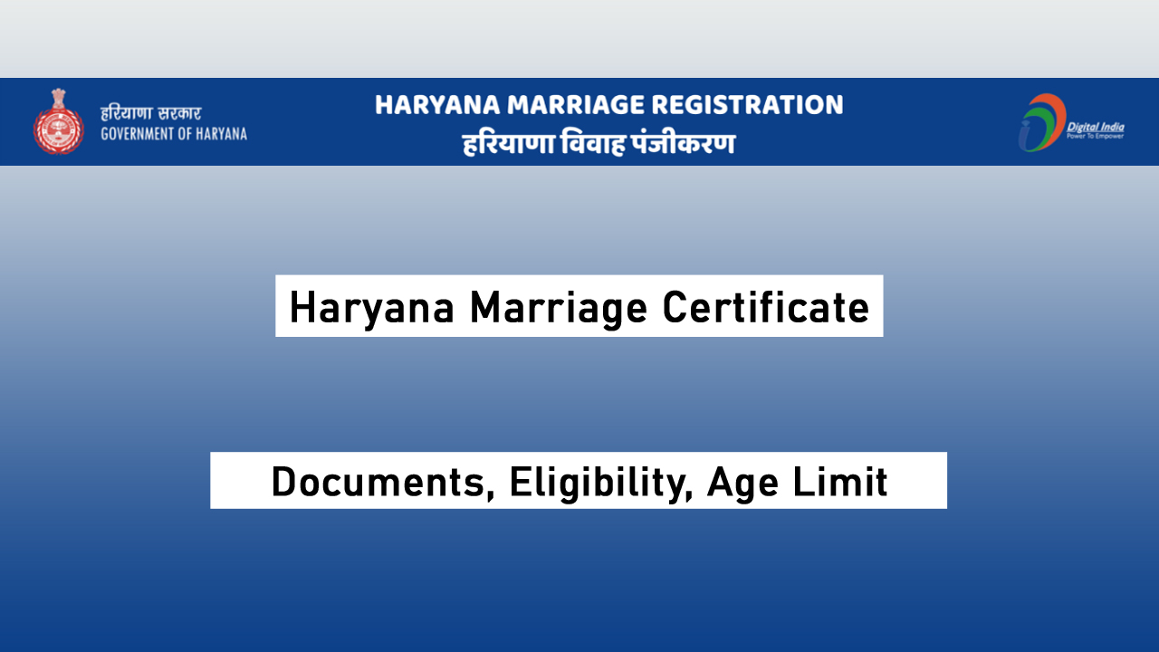 Haryana Marriage Certificate