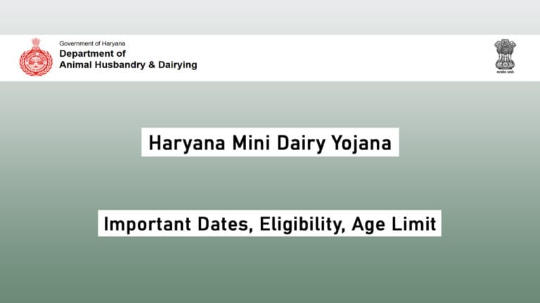 Haryana Mini Dairy Yojana