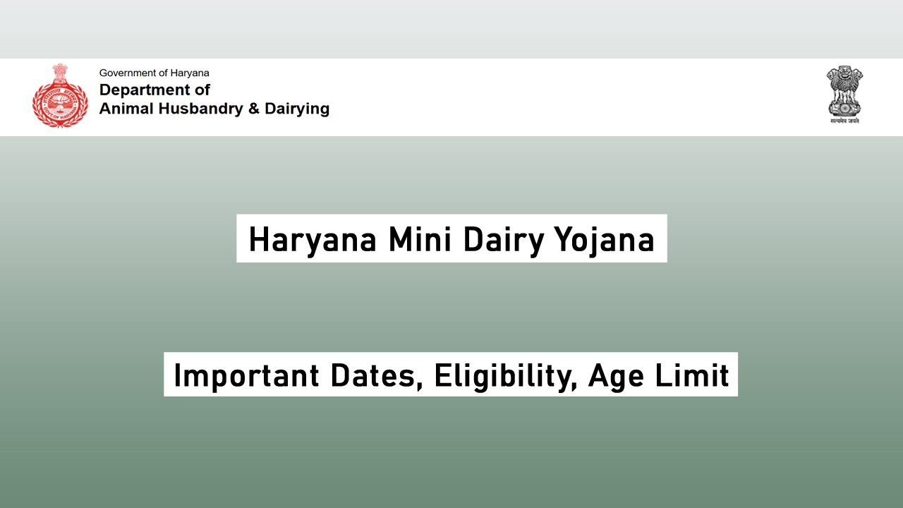 Haryana Mini Dairy Yojana