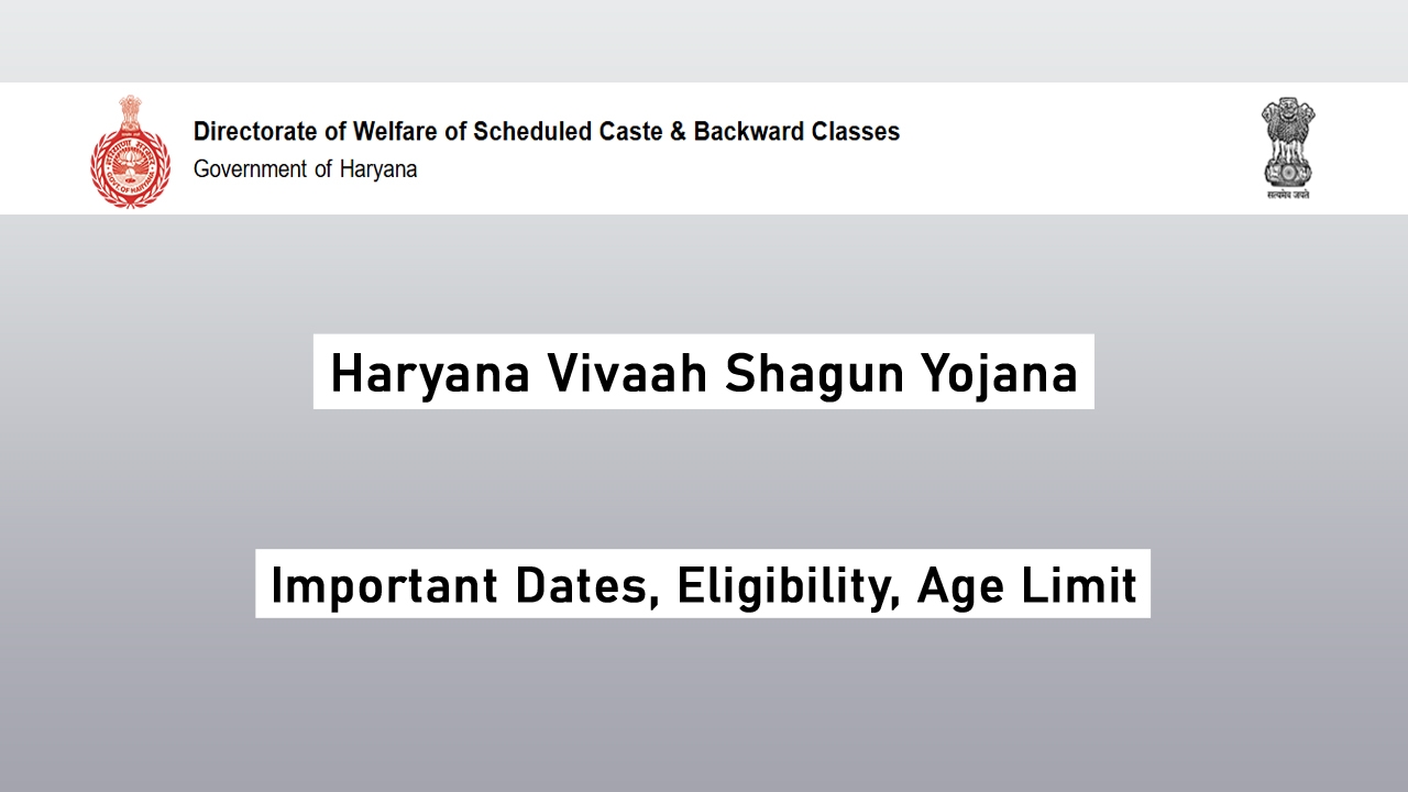 Haryana Vivaah Shagun Yojana