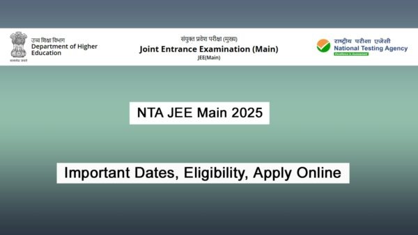 NTA JEE Mains Session I 2025