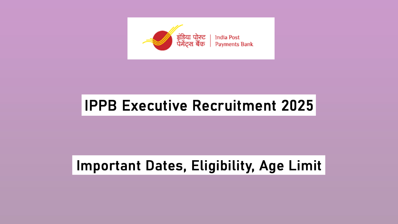 IPPB Executive Recruitment 2025