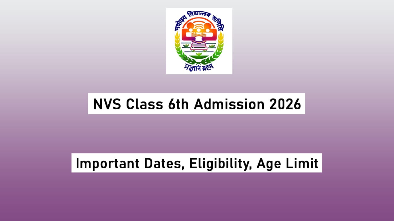 NVS Class 6th Admission 2026