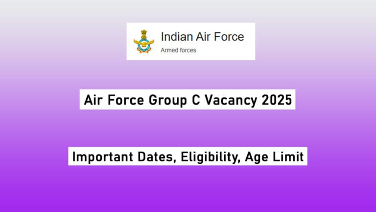 Air Force Group C Vacancy 2025
