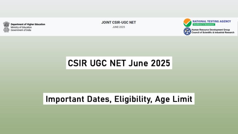 CSIR UGC NET June 2025