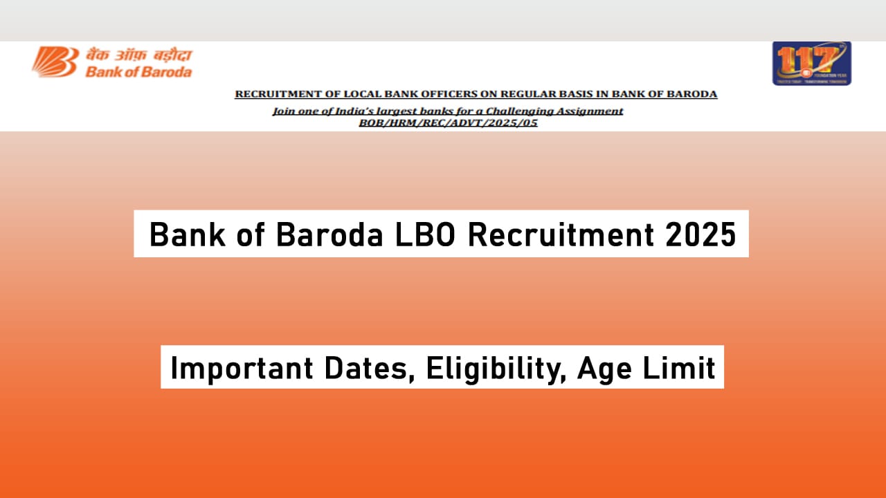 Bank of Baroda LBO Recruitment 2025