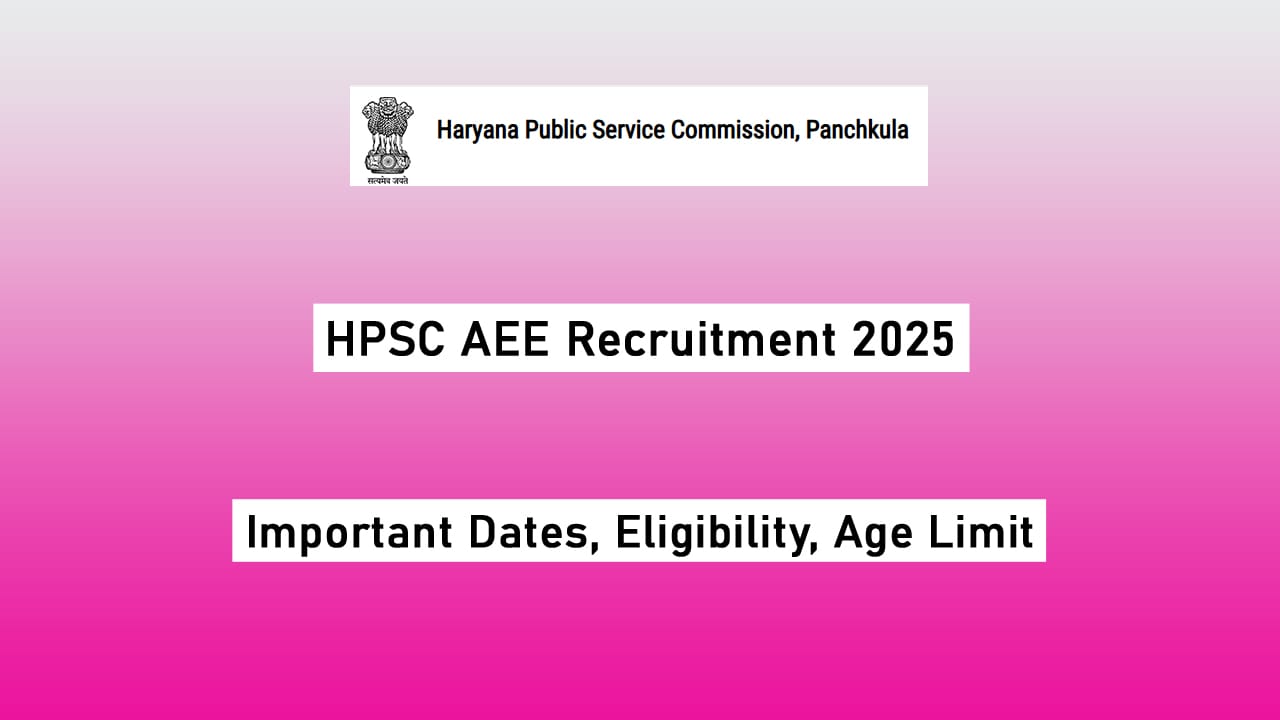 HPSC AEE Recruitment 2025