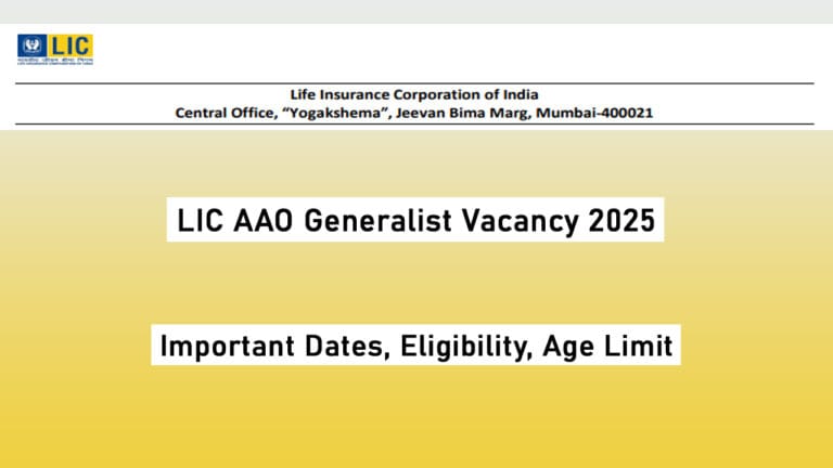 LIC AAO Generalist Vacancy 2025