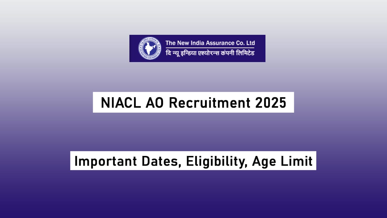 NIACL AO Recruitment 2025