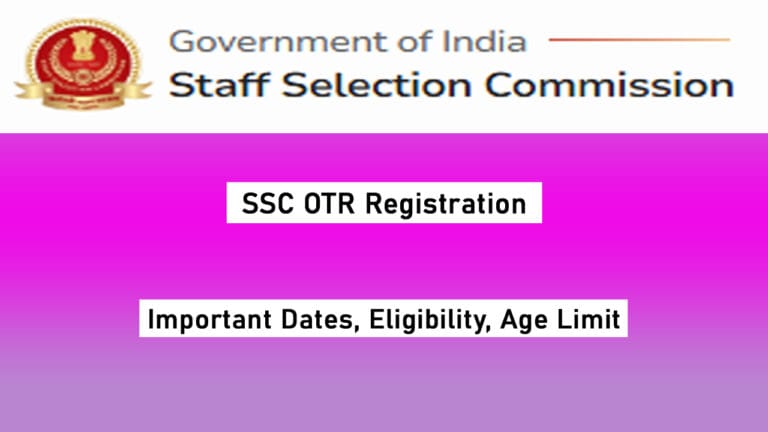 SSC OTR Registration