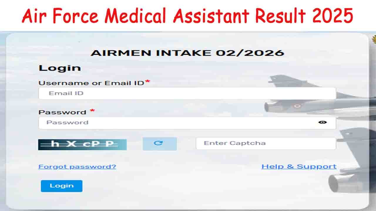 Air Force Medical Assistant Result 2025