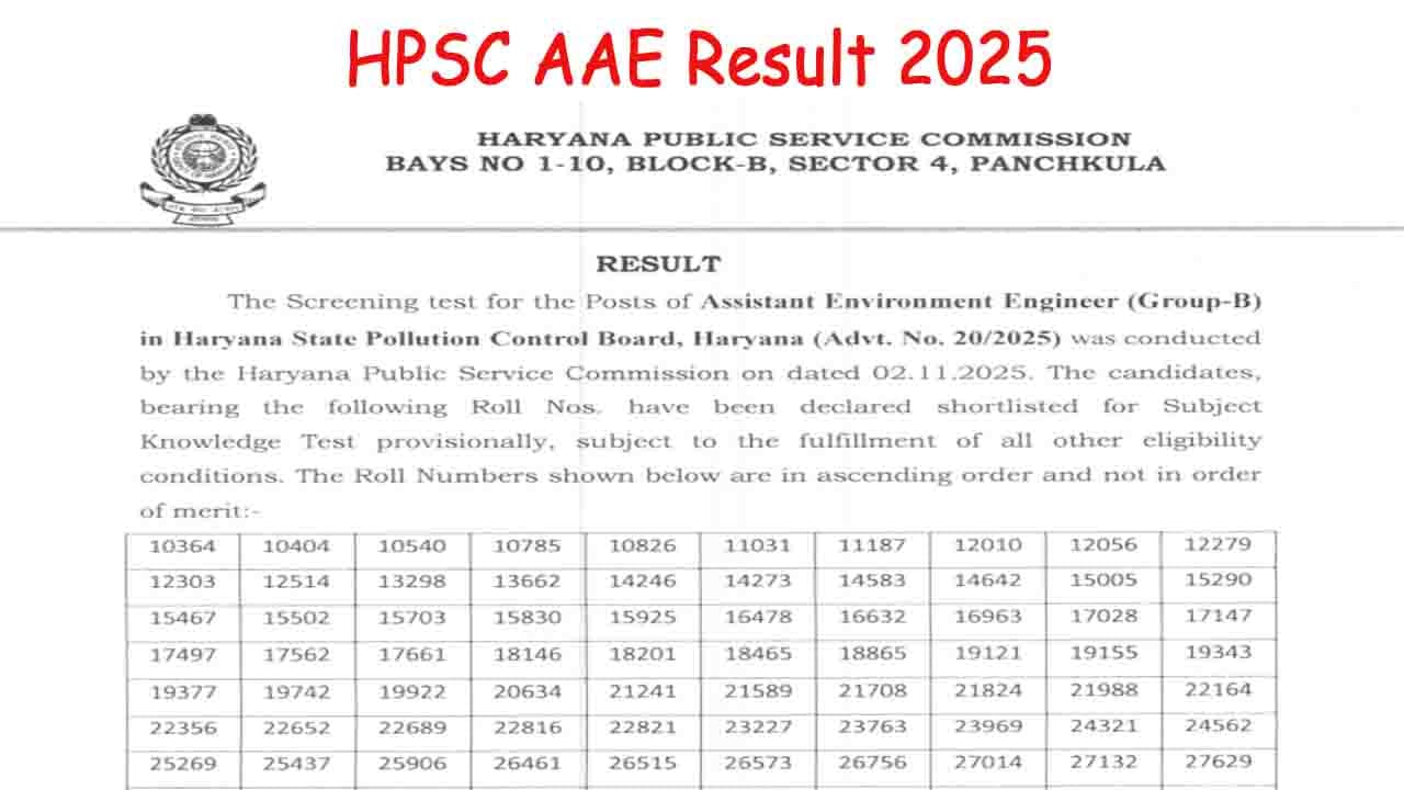 HPSC AAE Result 2025