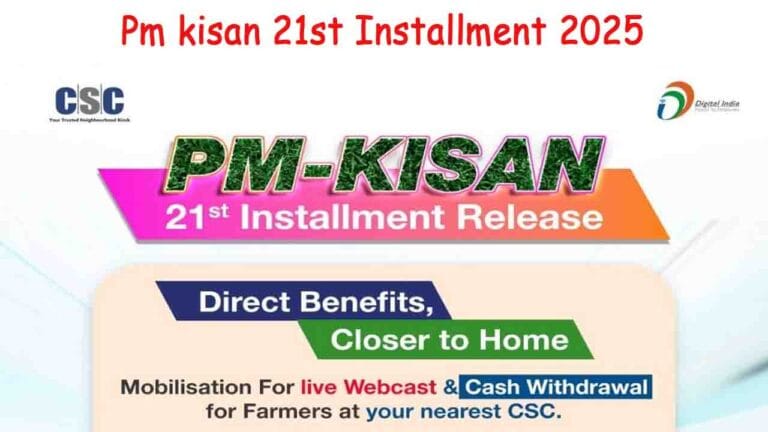Pm kisan 21st Installment 2025