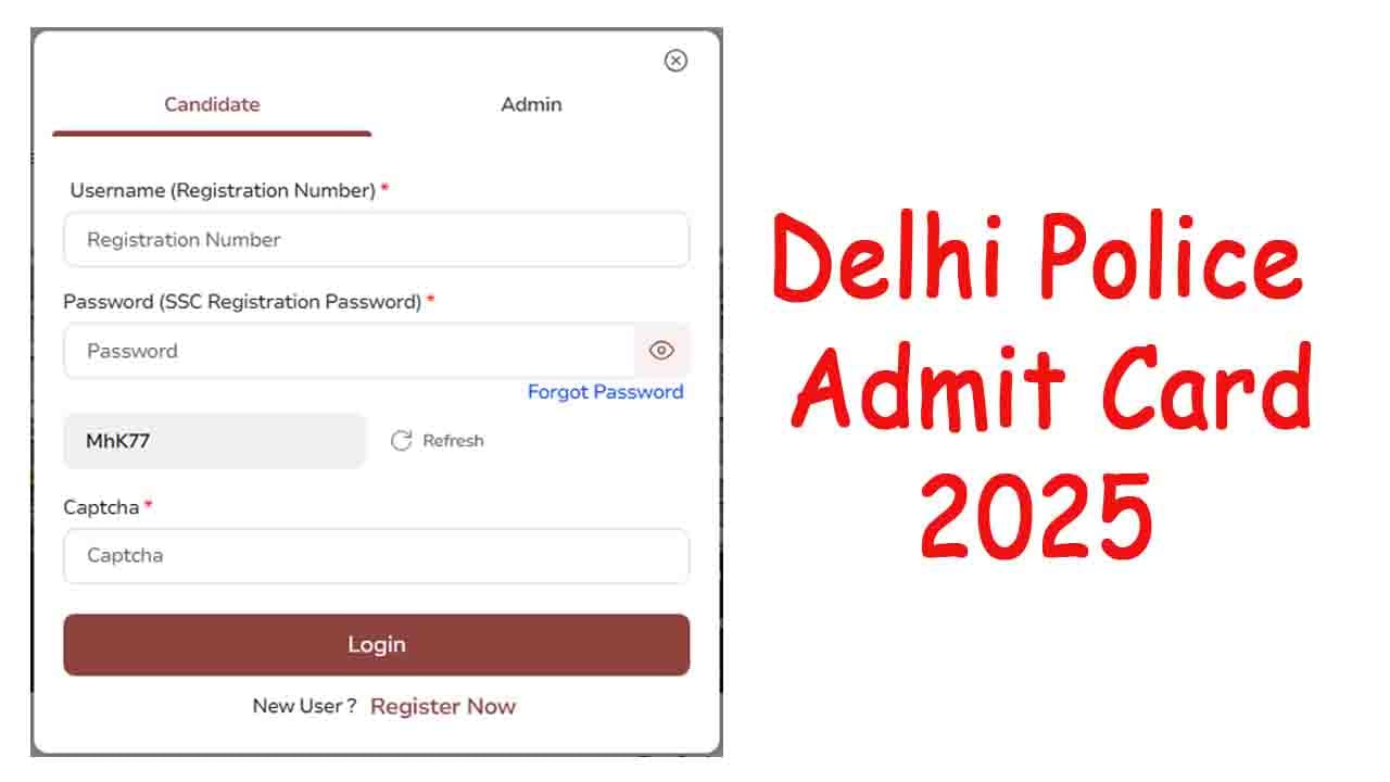 Delhi Police Admit Card 2025