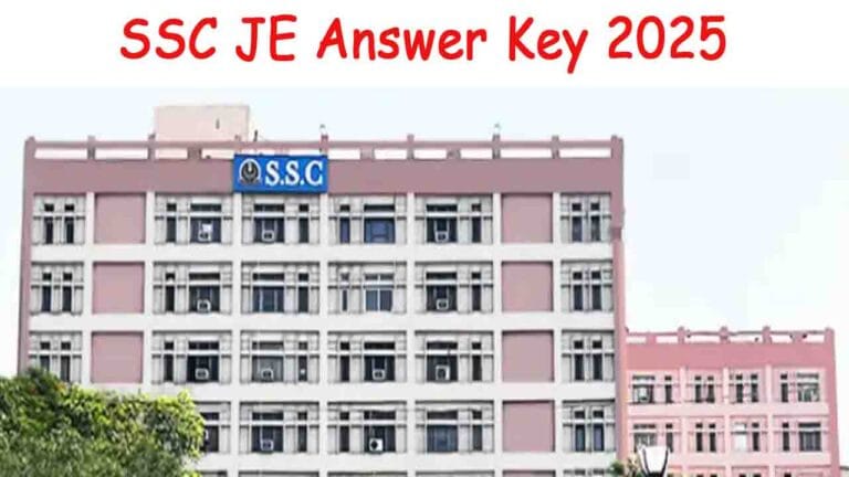 SSC JE Answer Key 2025