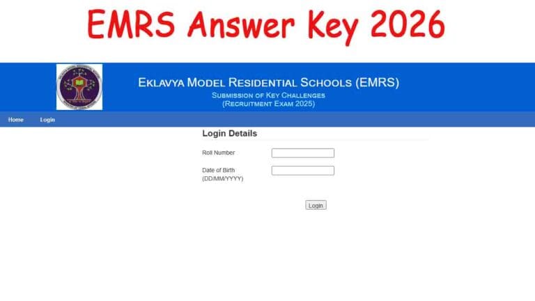 EMRS Answer Key 2026