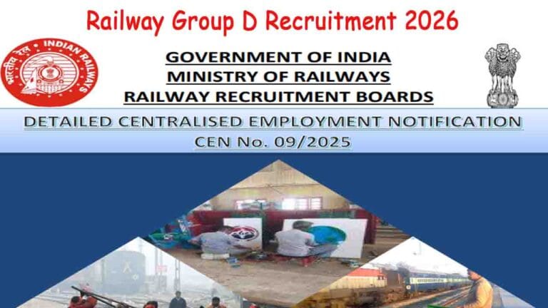 Railway Group D Recruitment 2026