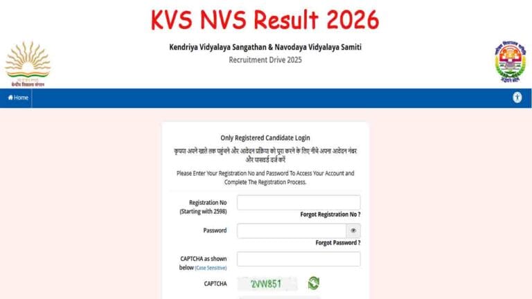 KVS NVS Result 2026