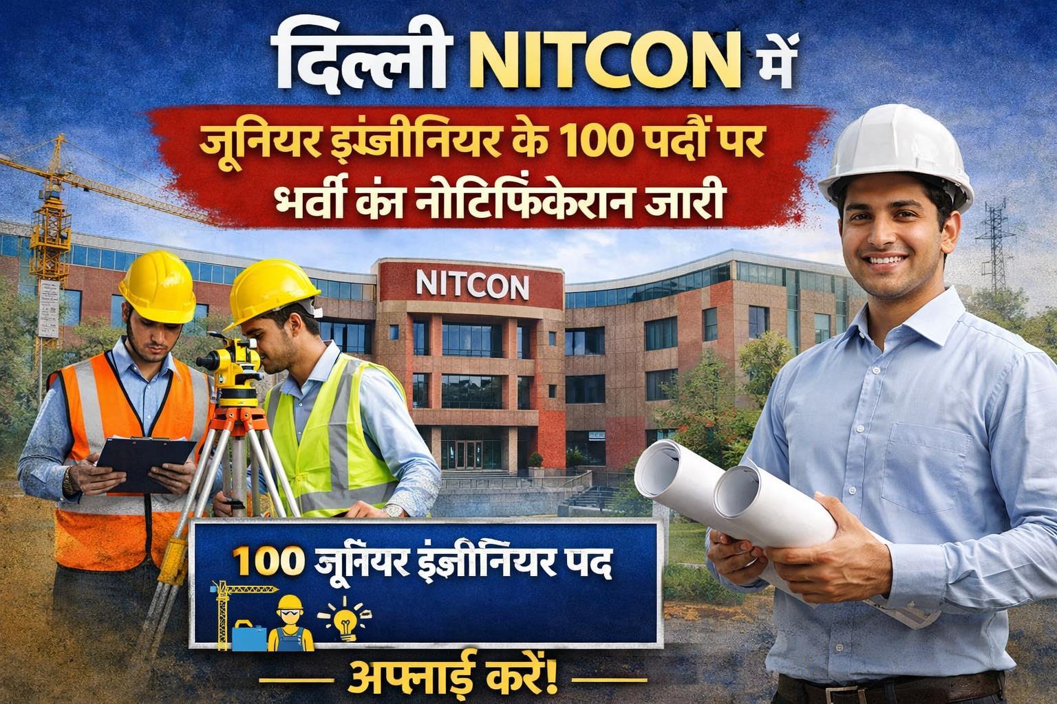 Delhi NITCON Junior Engineer Recruitment 2026