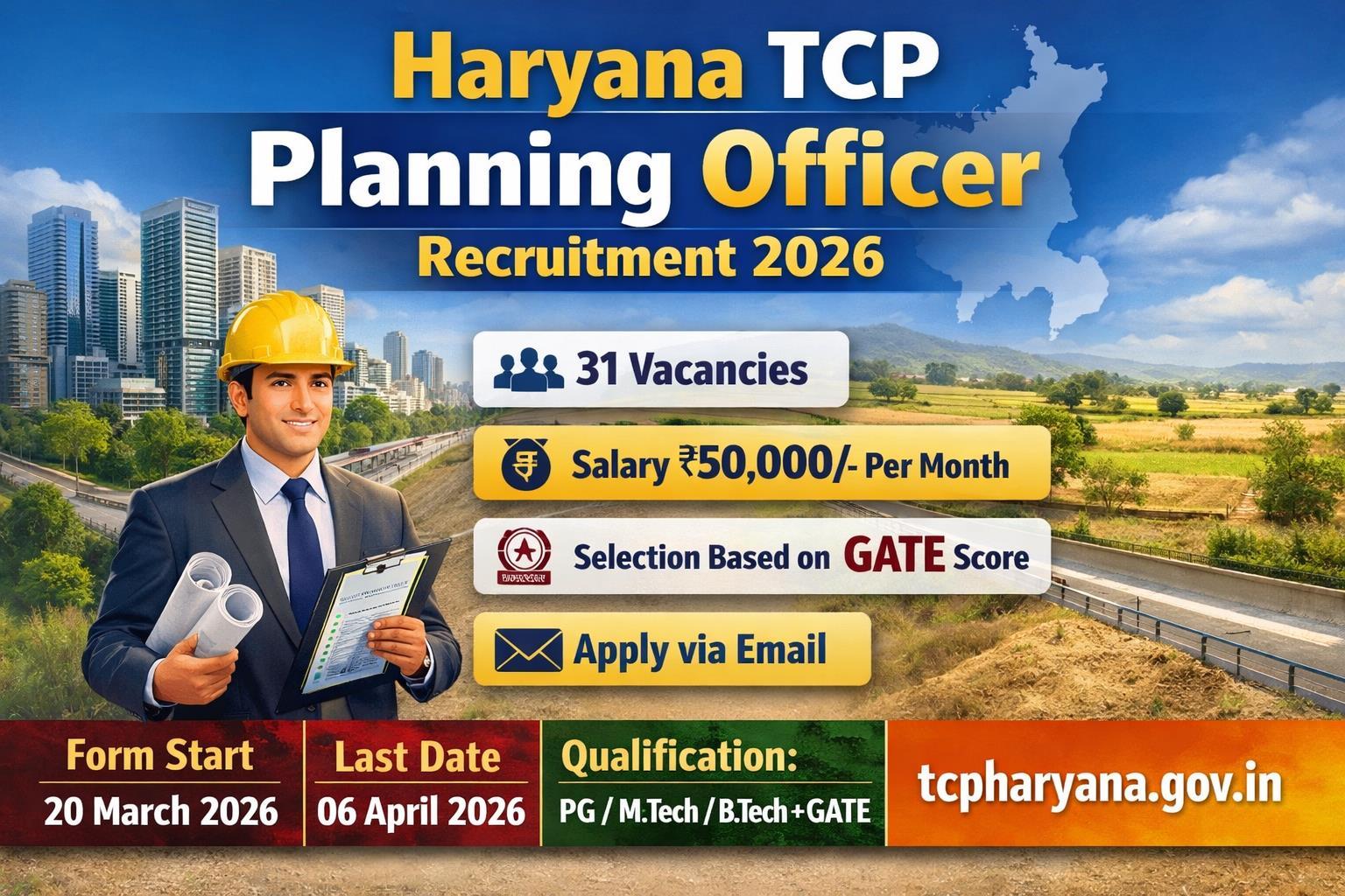 Haryana TCP Planning Officer Recruitment 2026