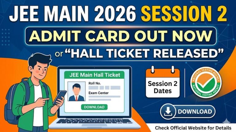 JEE Main Session 2 Admit Card 2026