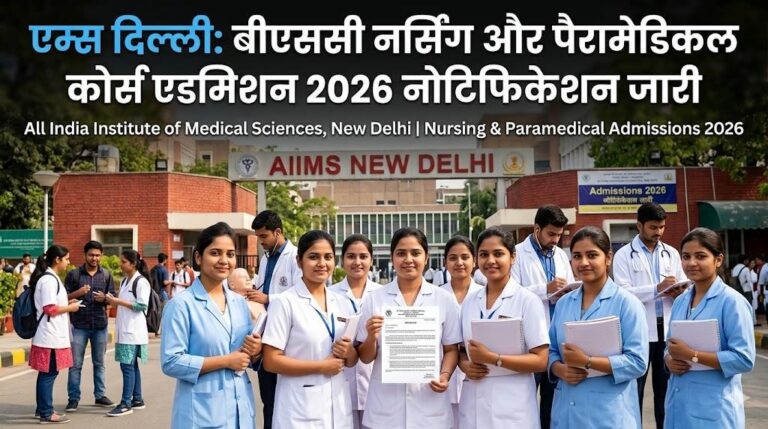 AIIMS BSc Nursing Admission 2026