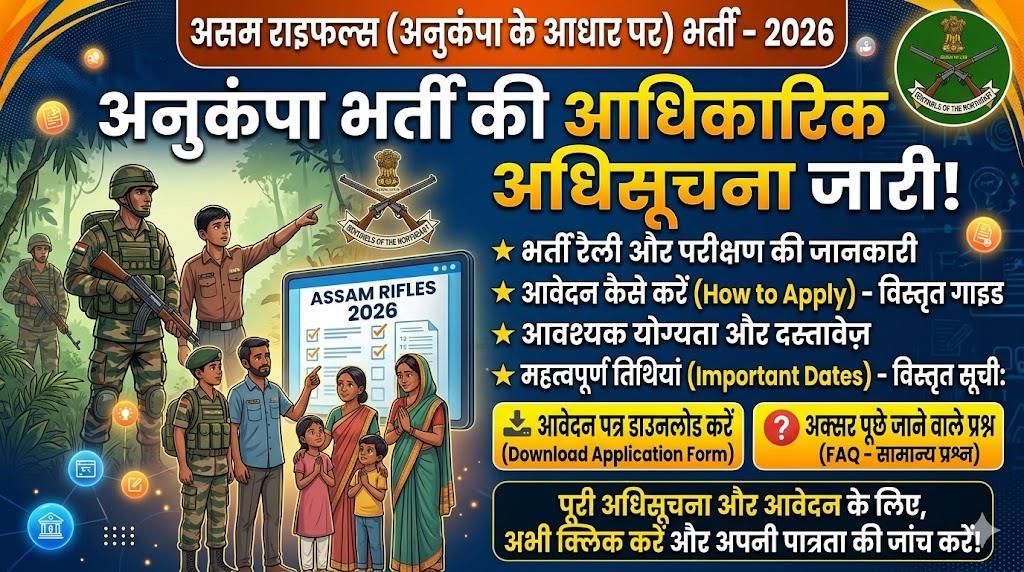 Assam Rifles Compassionate Ground Recruitment 2026