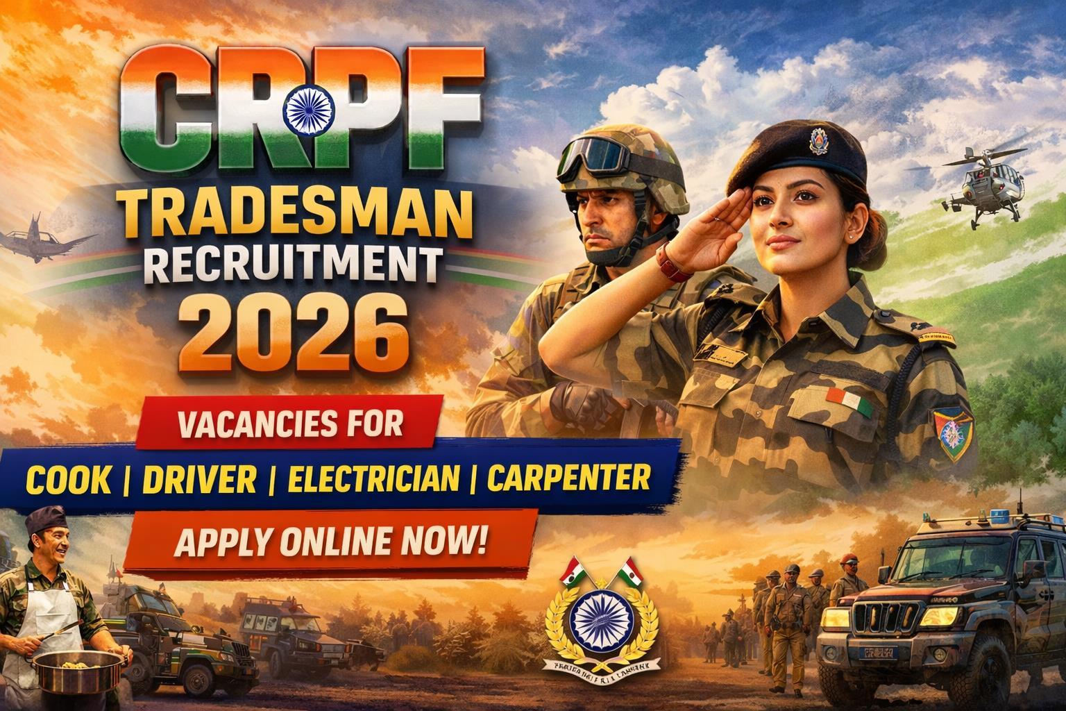 CRPF Tradesman Recruitment 2026