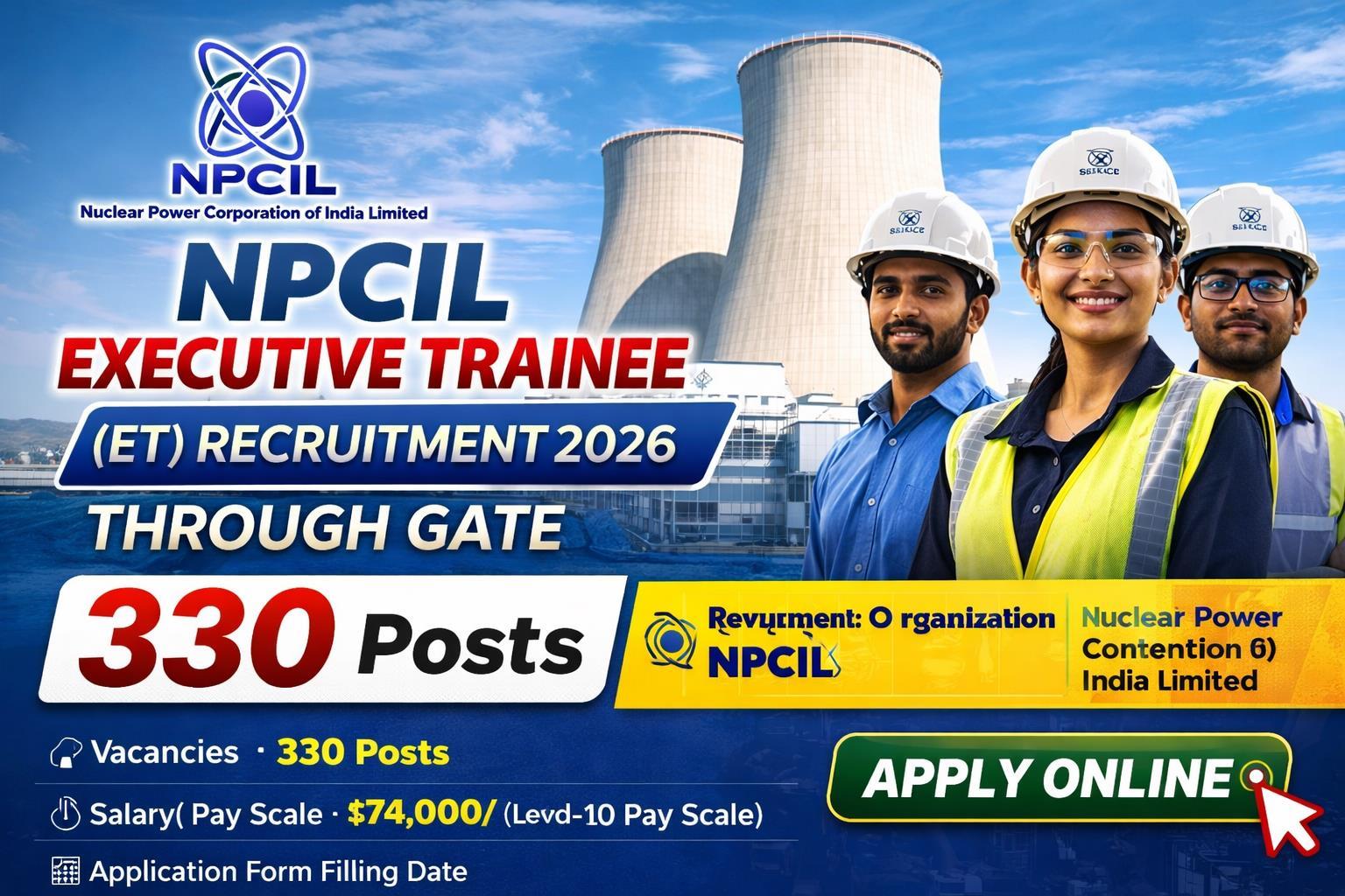 NPCIL Executive Trainee Recruitment 2026