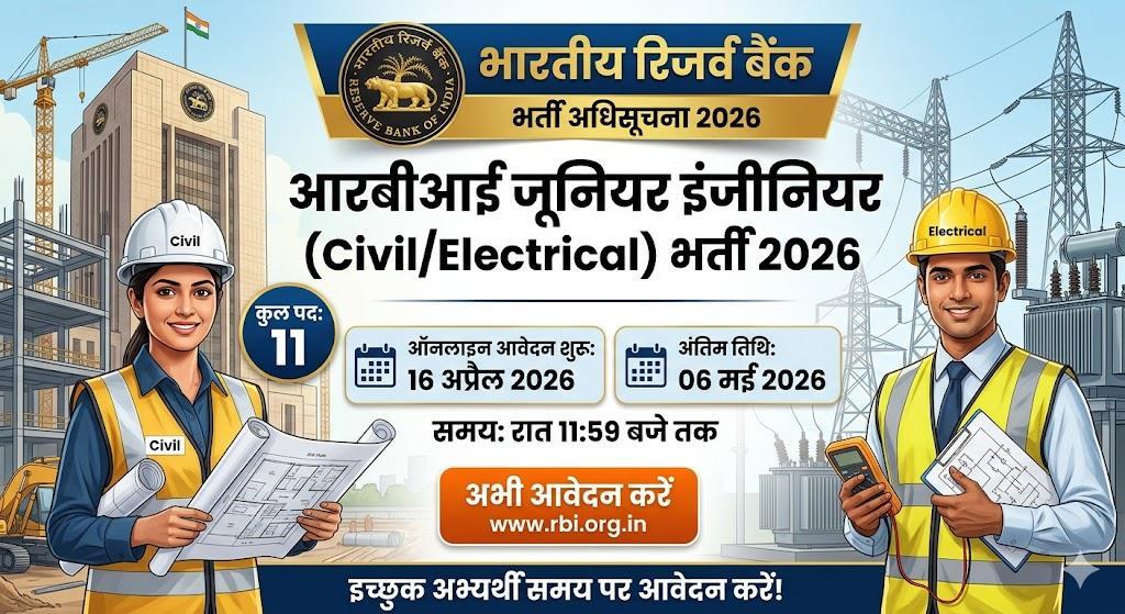 RBI JE Recruitment 2026