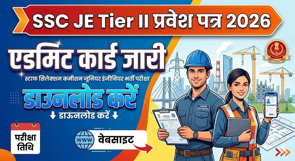 SSC JE Tier II Admit Card 2026