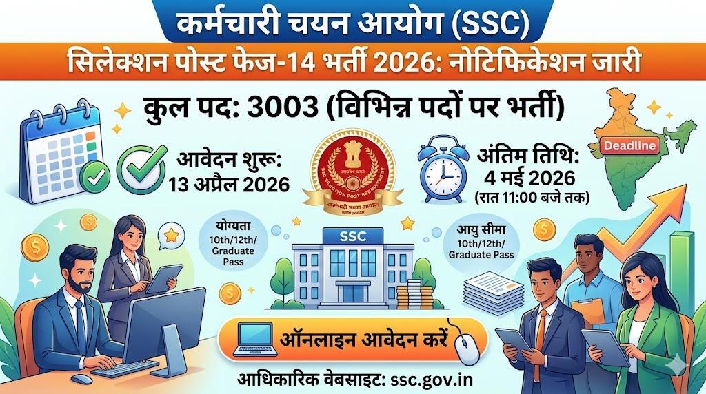 SSC Selection Post Phase 14 Recruitment 2026