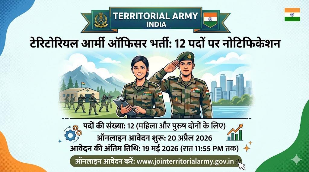 Territorial Army Officer Recruitment 2026