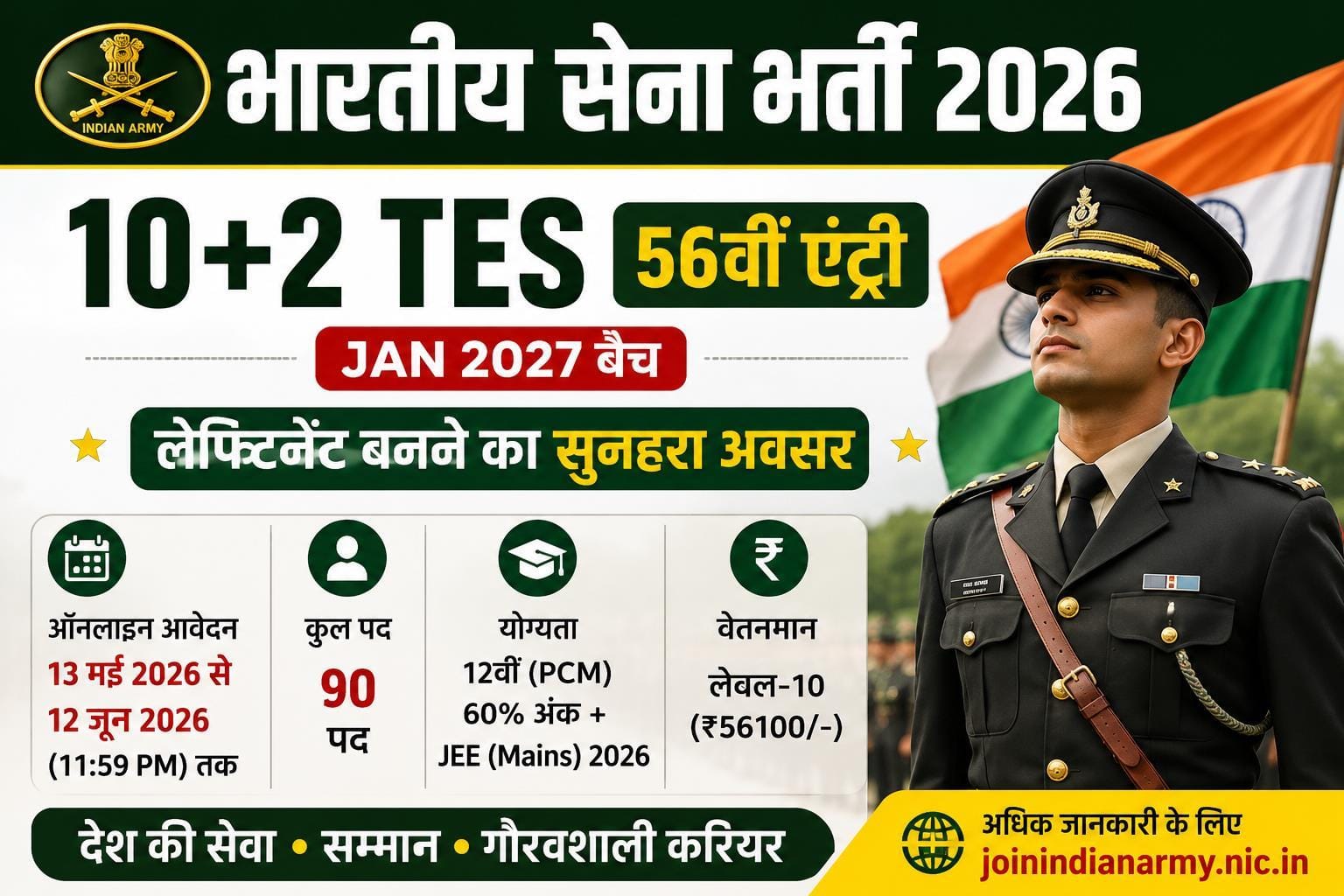 Indian Army TES 56 Recruitment 2026