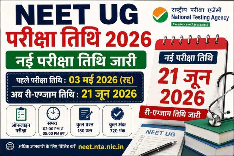 NEET UG Exam Date 2026