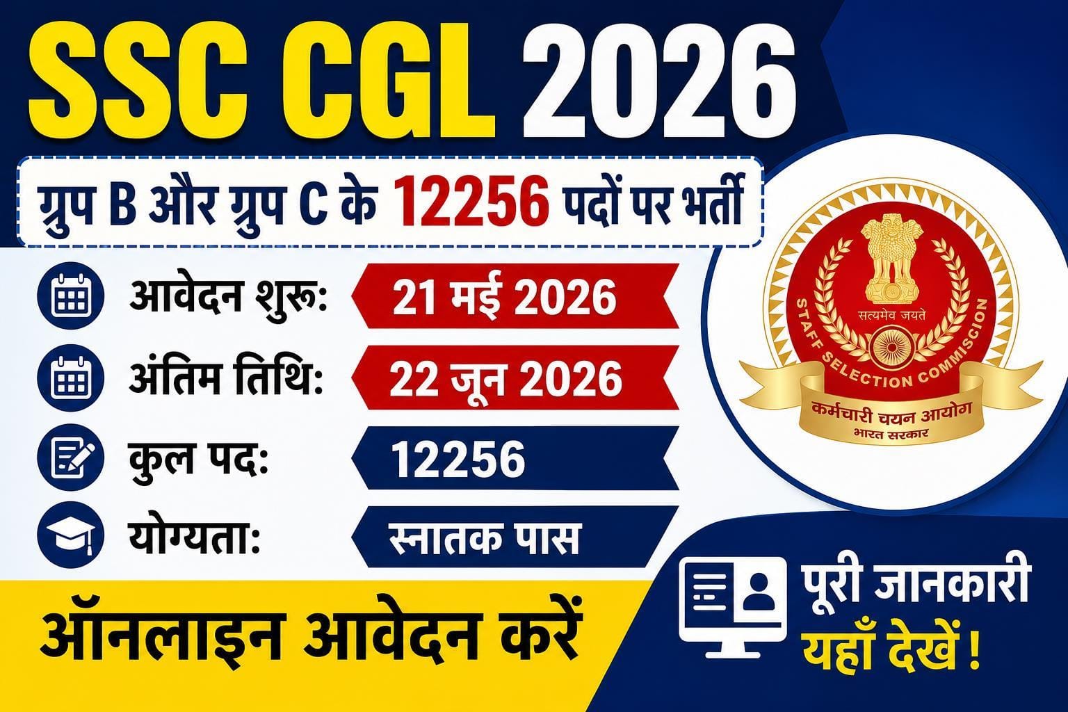 SSC CGL 2026 Notification