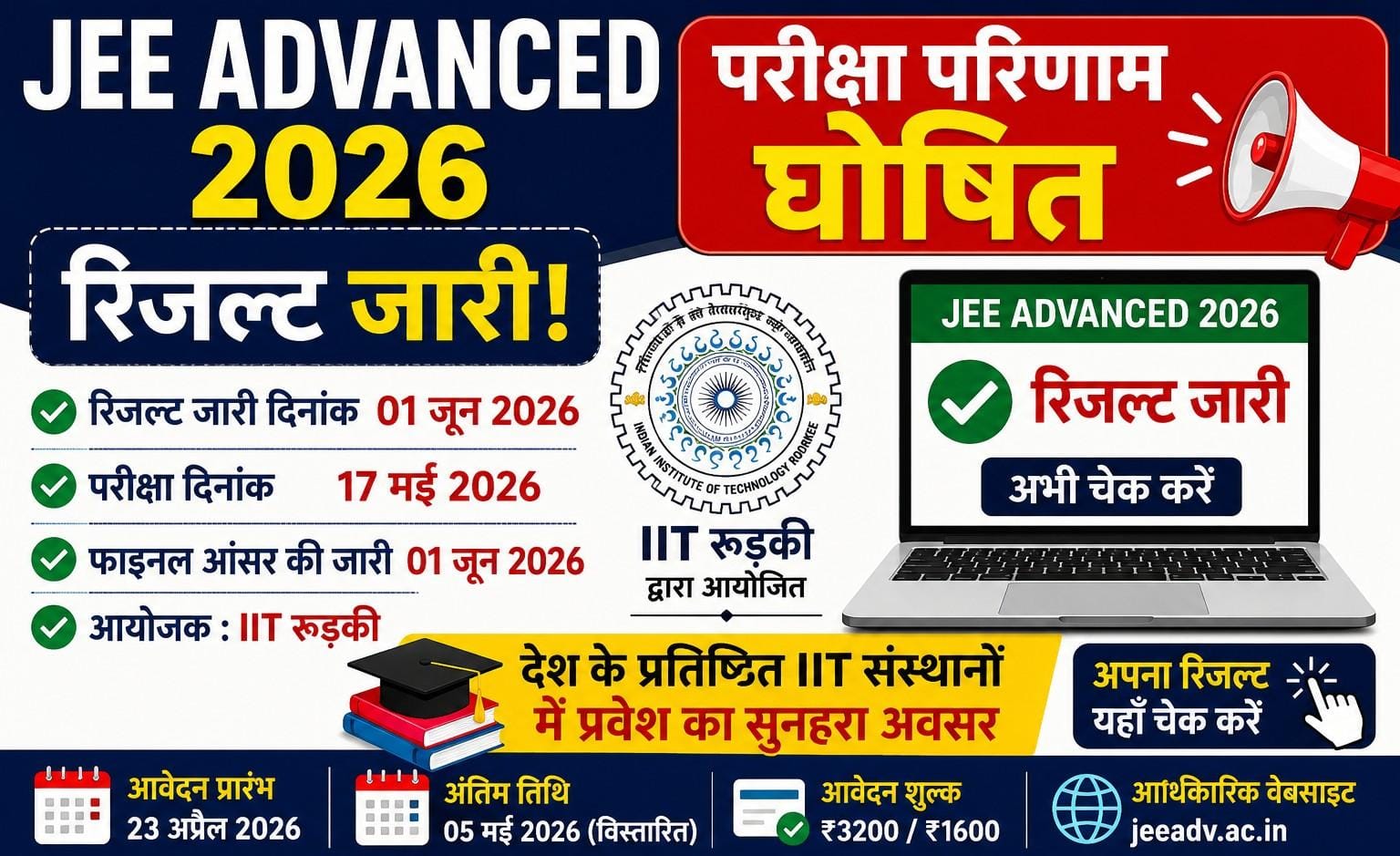 JEE Advanced Result 2026
